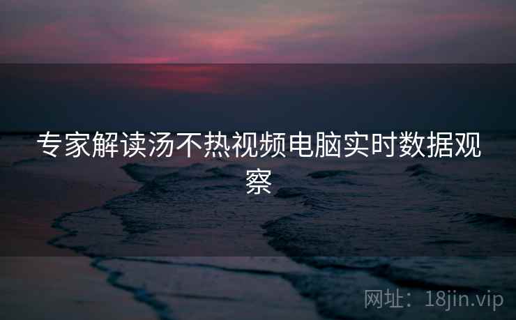 专家解读汤不热视频电脑实时数据观察