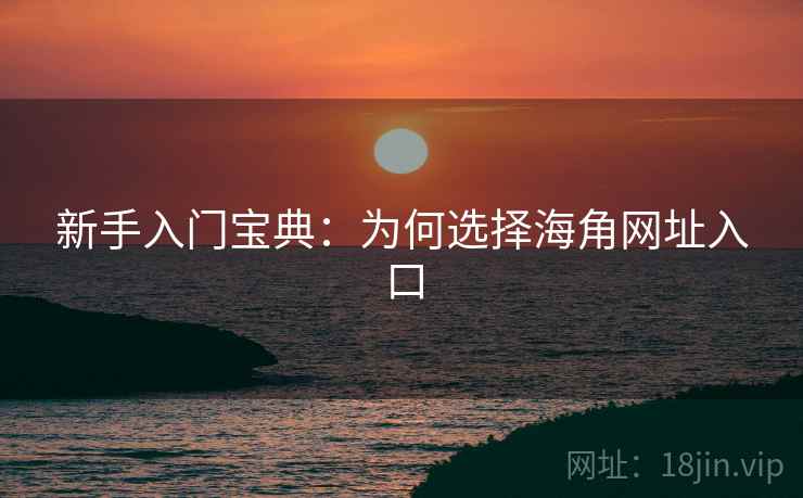 新手入门宝典：为何选择海角网址入口